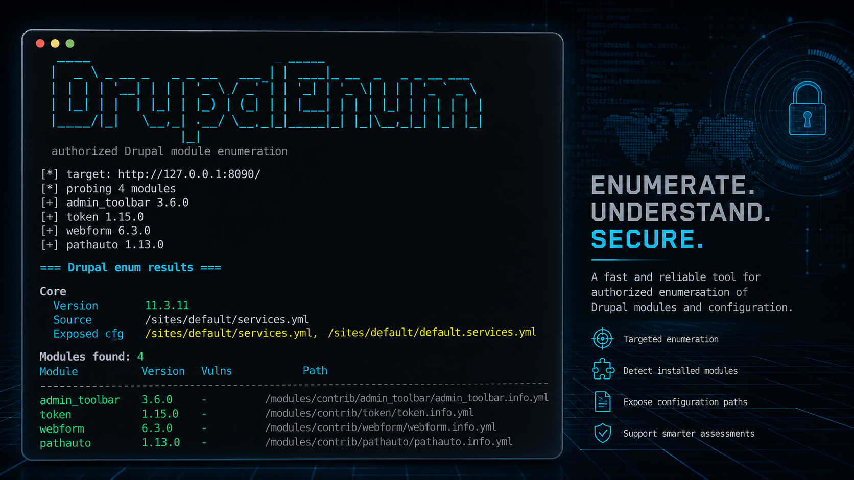 DrupEnum, le scanner de modules Drupal